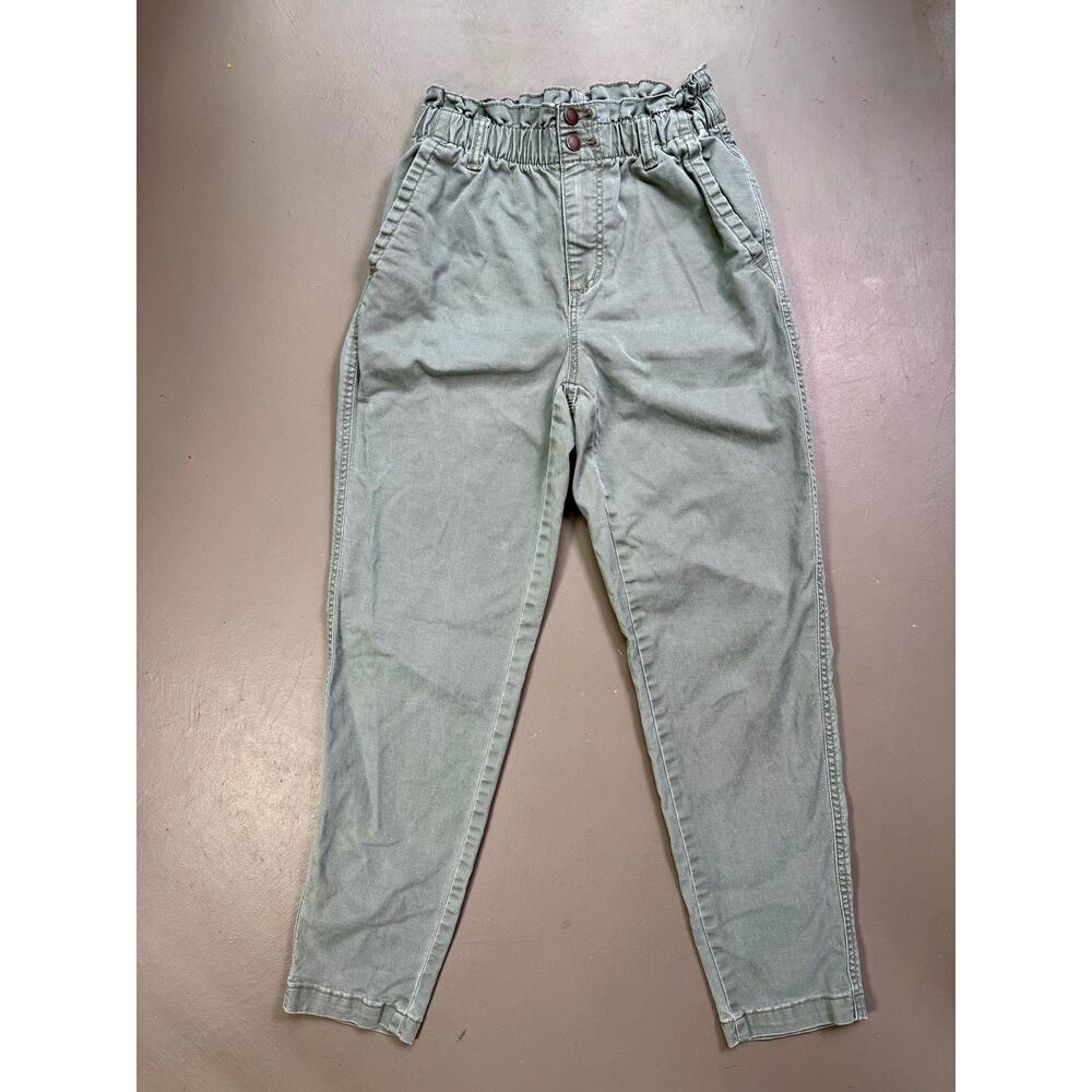 Universal Thread Size 0 Sage Green Paperbag Waist Tapered Pants